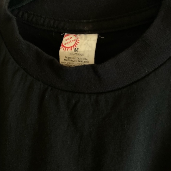 Sun Active 100% cotton size medium Black Long Sleeve Shirt size medium - Picture 2 of 5